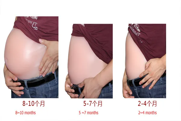 soft comfortable artificial fake belly silicone tummy for false pregnancy man woman and actor