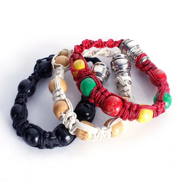 Nouveau Bracelet en métal Portable, Pipe à fumer, Pipe Rasta de la jamaïque, 3 couleurs, cadeau pour hommes et femmes, c072