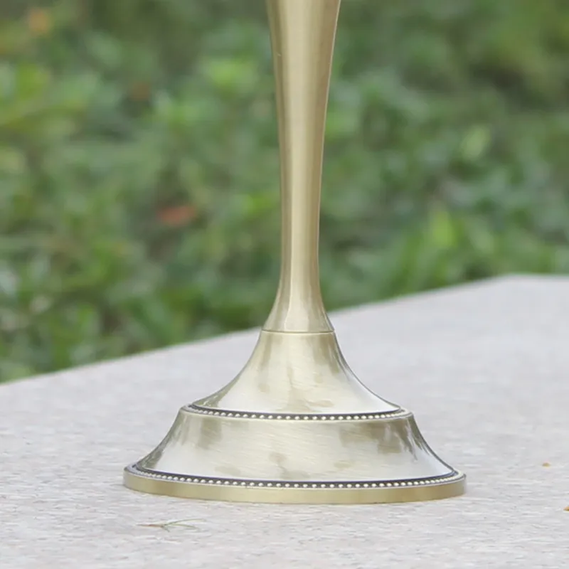 Portacandele in metallo bronzo Portacandele a 5 bracci Candelabro candelabro alto 27 cm eventi nuziali