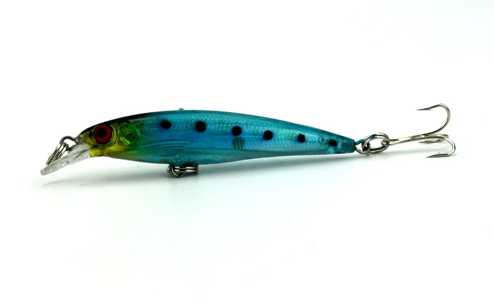 New Arrival 30 Sztuk 6 Kolory 8 CM 6G Laser Minnow Luby Wędkarstwo Hard Bait Plastikowe Woblew