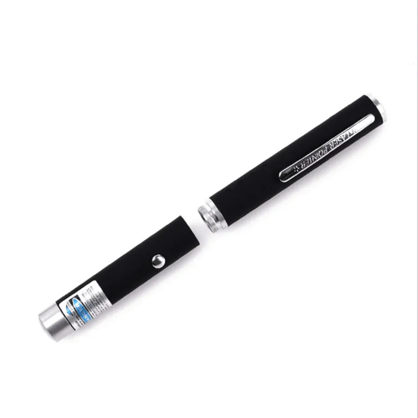 Blå ljus laser penna 5mw 405nm laser pekare penna stråle för sos montering nattjakt undervisning xmas gåva upp paket grossist 10st / mycket