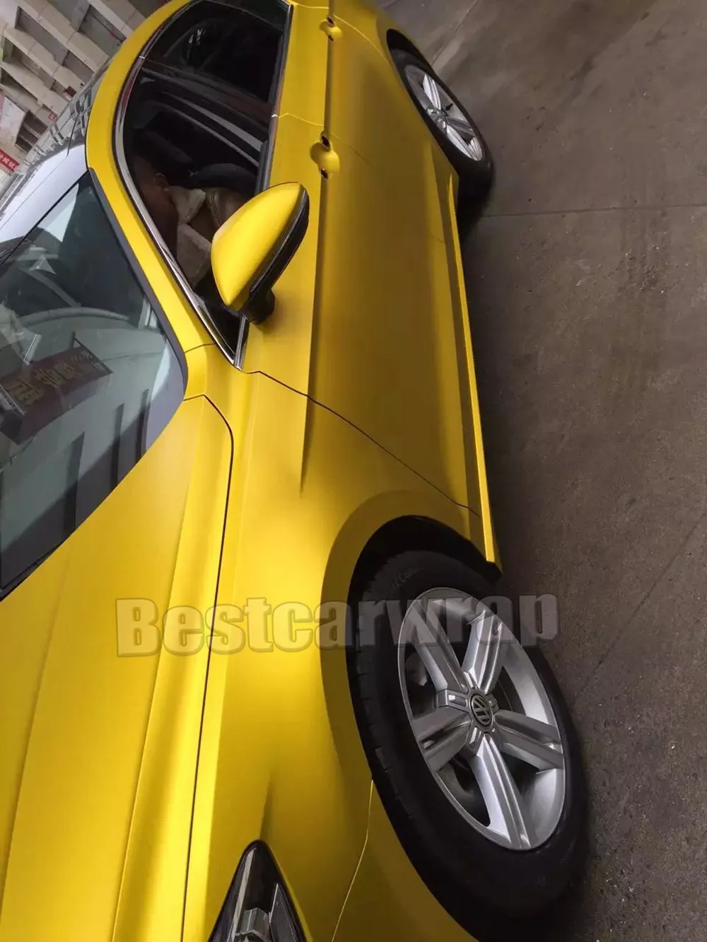 Matte Satin Chrome Yellow Gold Vinyl Car Wrap Film - Roll - DIY Decal Sticker
