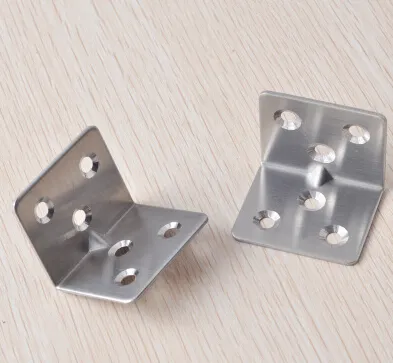 Stainless steel angle iron angle code bracket member 90 degree angle furniture hardware fittings laminates care / 2 package