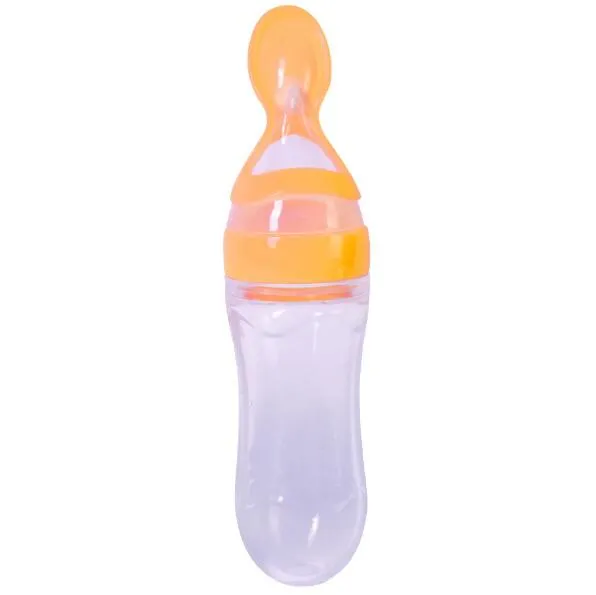幼児シリカゲル送り瓶スプーン食品サプリメントライスシリアルボトルベビー幼児生まれたばかりの赤ん坊送りボトル