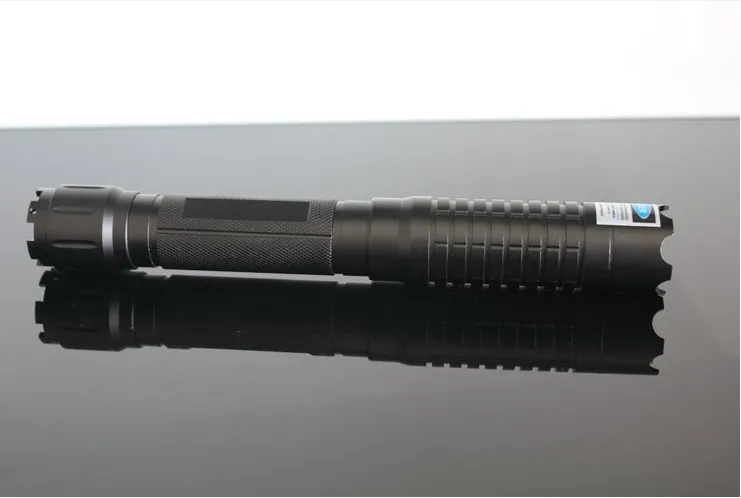 neueste Hohe qualität Starke leistung militär 200000 m Taschenlampen blaue laserpointer 450 nm SOS Strahl Taschenlampe Jagd Lehre lazer 5 kappen