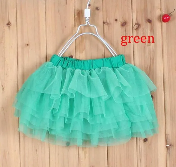 Sommer mädchen ball flauschigen prinzessin rock kinder baby tüll geschichteten tutu kurze party kleidung röcke L001