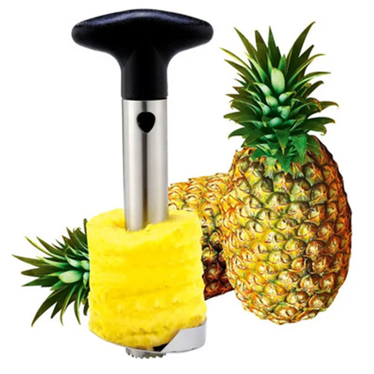 DHL kreativ rostfritt stål frukt ananas corer ananas skivor köksredskap ananas peeler parerkniv 50st