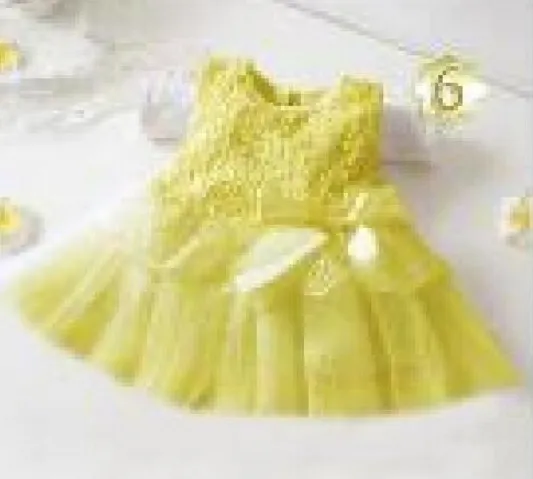 2017 Baby girl bow dress princess dress children lace patchwork sleeveless dresses flower girl party dress kids fashion clothing