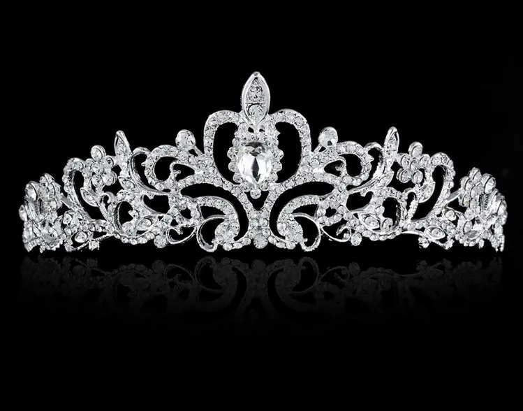 Ny bröllopsfest smycken kristaller brud tiaras för kvinnor engagemang tiara krona huvudband hår tillbehör mode lyx smycken
