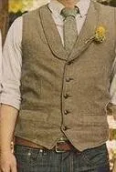 Colete de tweed de lã exclusivo 2017 estilo 3 coletes de noivo estilo britânico terno colete fazenda casamento colete masculino personalizado vestido coletes sl2382