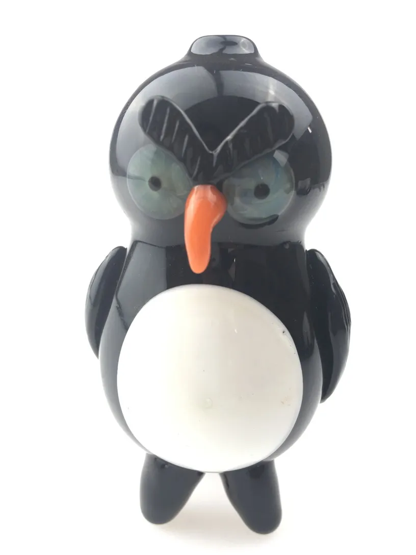 Pipe petit pingouin, narguilé en verre, bienvenue sur commande