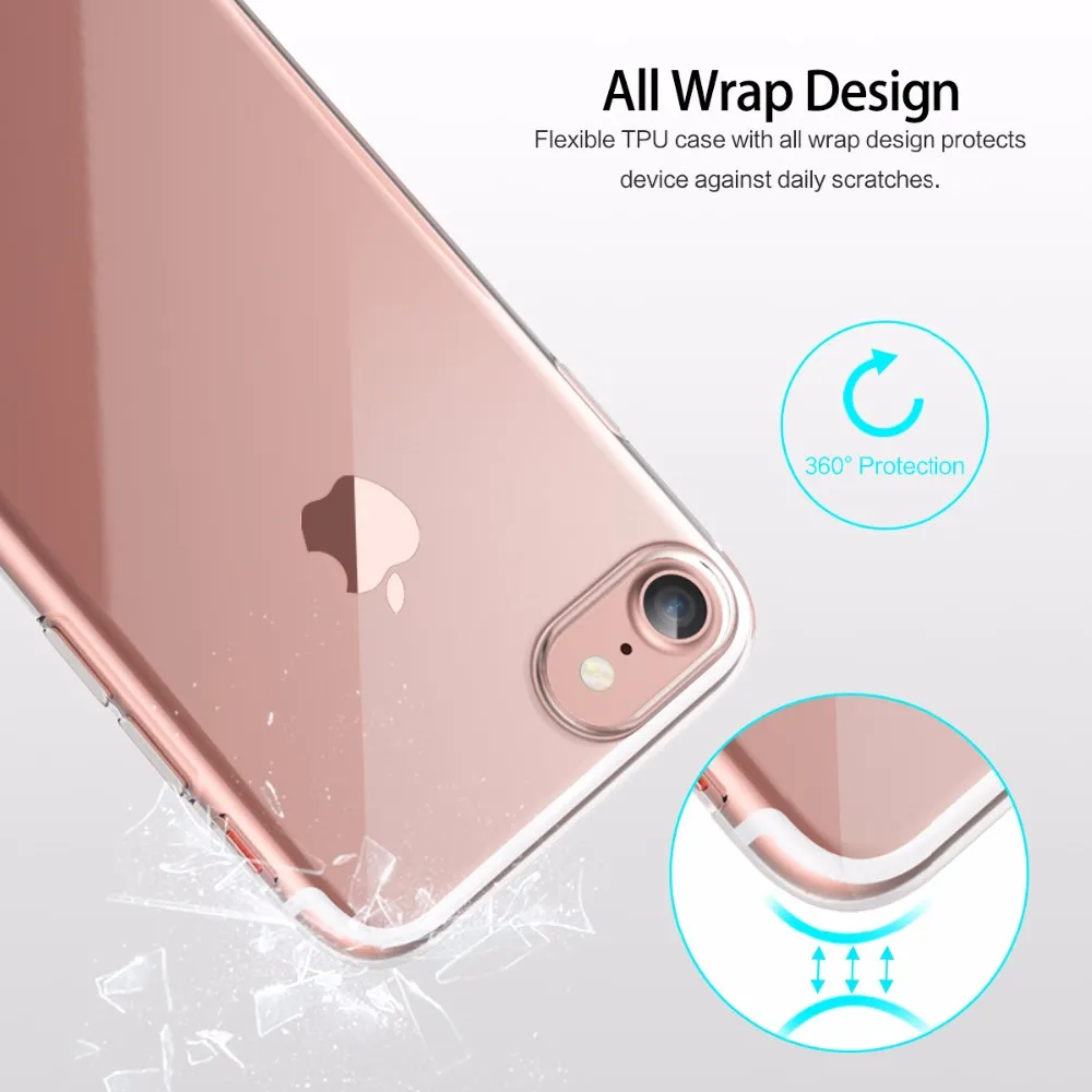 Ultrathin transparent Soft TPU Phone Case Gel Crystal Back Cover for iphone X XS MAX XR 8 7 6 plus Samsung S20 S10 DHL