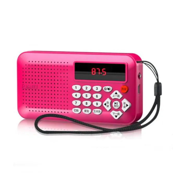 Radio FM Haut-Parleur Mini Portable Double Bande USB Filaire Numérique Panneau D'affichage à LED Haut-Parleur Stéréo USB TF Mirco pour Carte SD MP3 Lecteur de Musique