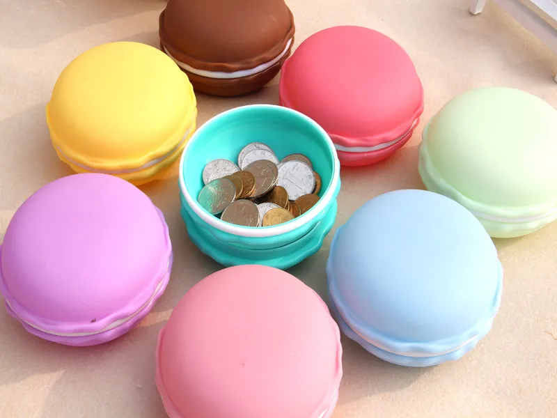 Carino Candy Color Macaron Mini Cosmetici Scatole portaoggetti per gioielli Portapillole Portapillole Display regalo di compleanno Custodia per gioielli Macaron248L