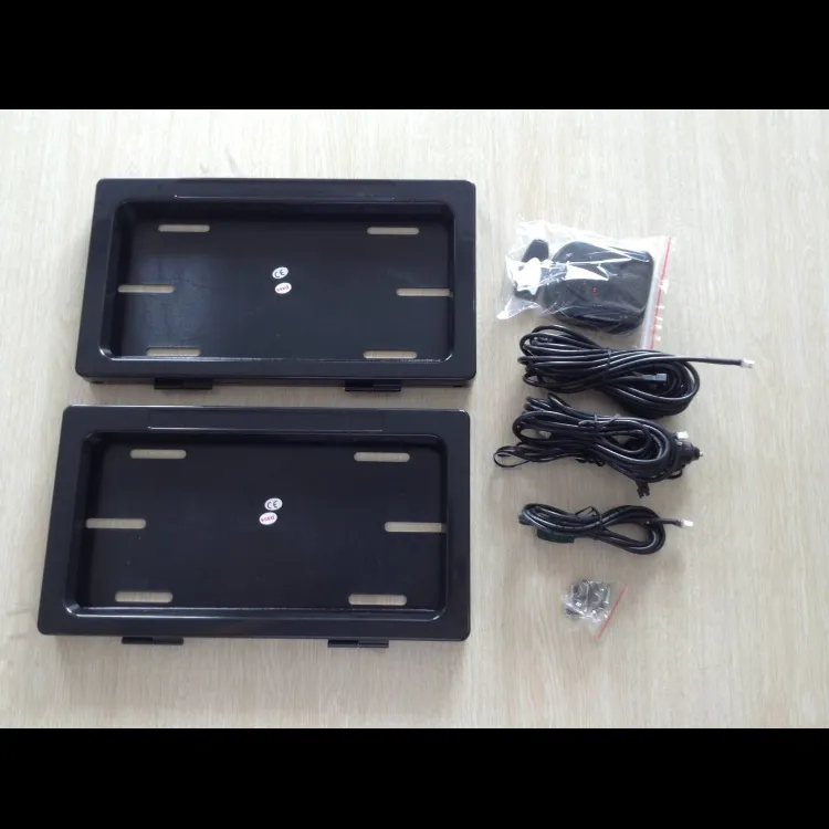 Mid East Black Move Fast Plastic Licence Plate Frames Front Rear