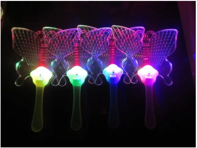 whilesale Flash fan colorful luminous new concert party supplies children's toys creative supply wholesale night market stall