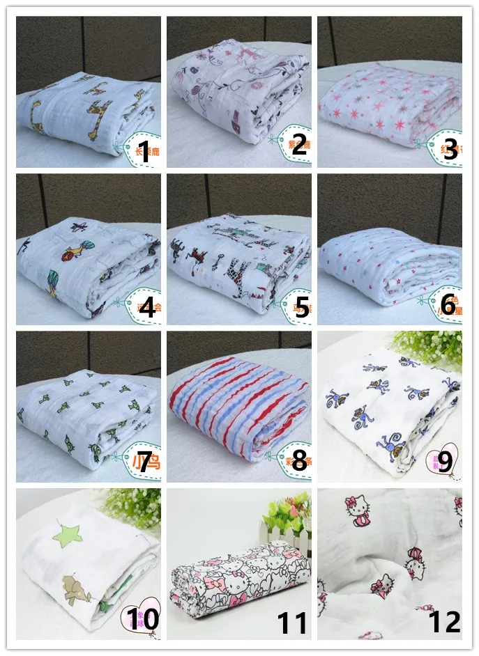 35 stil muslin filt aden anais baby swaddle wrap filet filt handduk baby vår sommar baby spädbarn filt 120 * 120cm