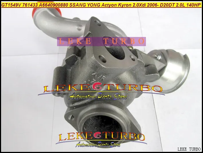 761433-0003 GT1549V 761433-5003S 761433 A6640900880 Turbo Turbocharger For SSANG YONG Actyon Kyron 2.0Xdi 2006- D20DT 2.0L D 140HP (4)