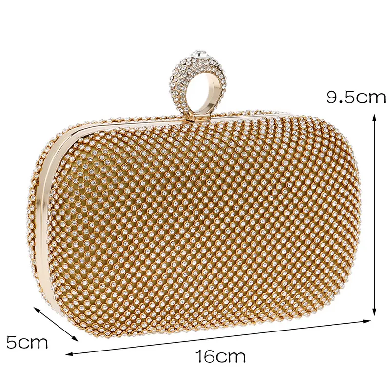 Abend-Clutch-Taschen, diamantbesetzte Abendtasche mit Kette, Umhängetasche, Damenhandtaschen, Geldbörsen, Abendtasche für Hochzeit218S