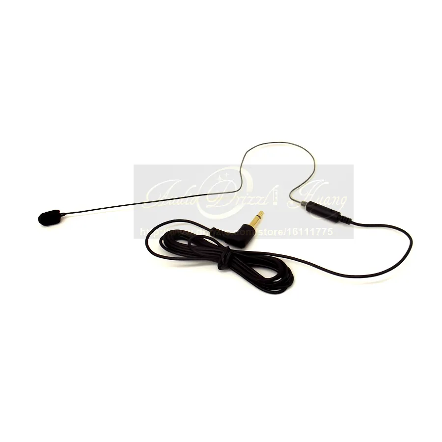 35mm Male Plug Connector Wired Condenser Headset Microphone Head Worn Single Ear Hook Mic For FM Wireless Device PC Karaoke3665783