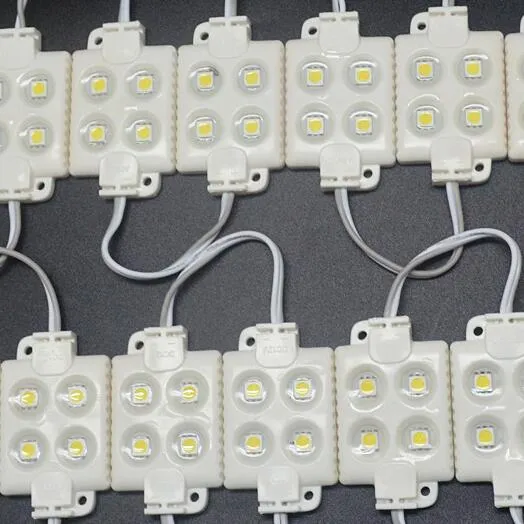 LED Modül Su Geçirmez SMD5050 4LED, Tek Renk, Kırmızı/Yeşil/Mavi, Sıcak Beyaz, Soğuk Beyaz