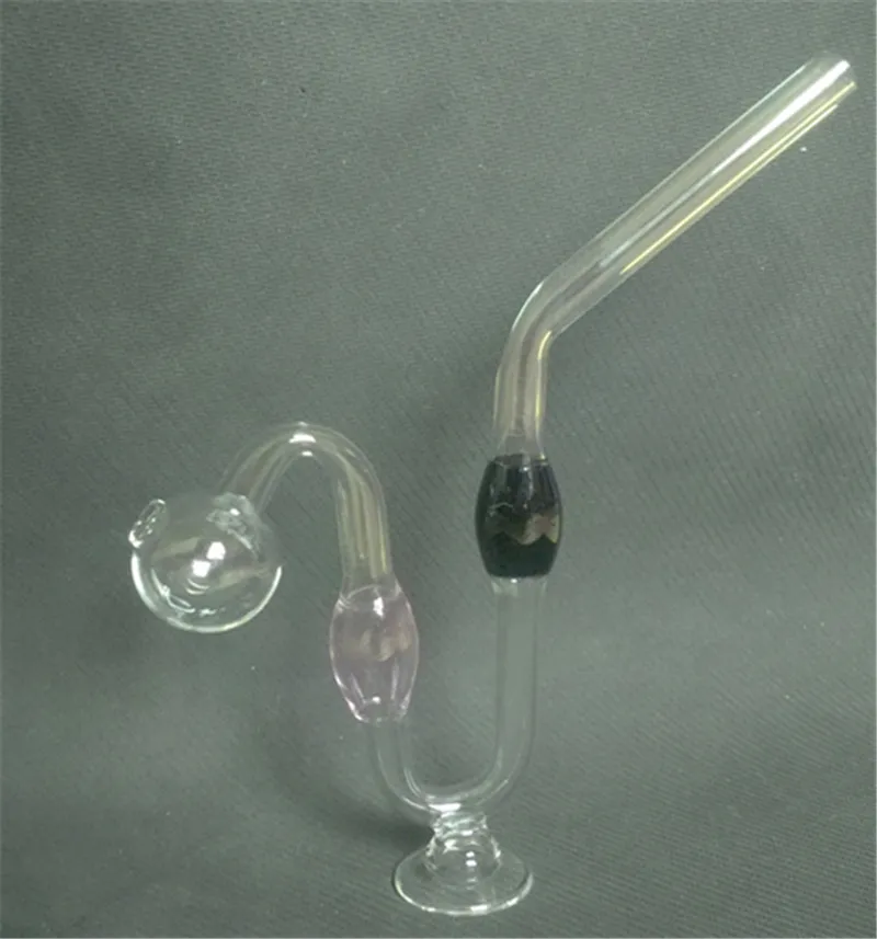 Tuyaux de verre Snakelike coloré Bong Builes d'huile 20cm Big épais Pyrex Tobacco Tabac Tuyaux d'eau pour tabagisme Tuyauhs Tuyau avec base