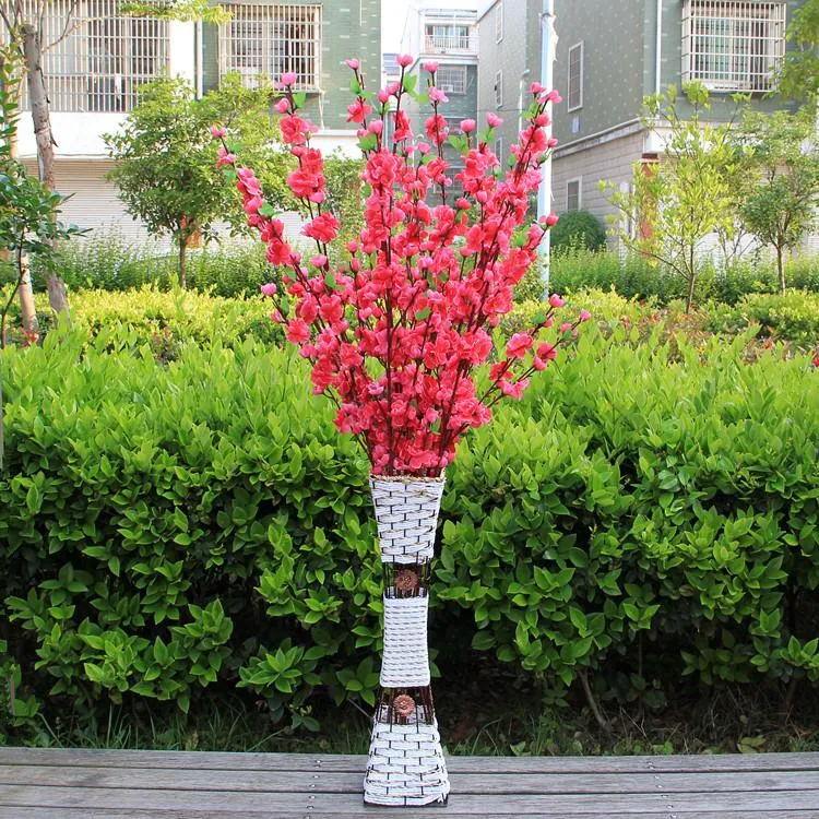 뜨거운 판매 정원 장식 웨딩 장식 자연 큰 인공 직물 벚꽃 실크 꽃 파티 5 색
