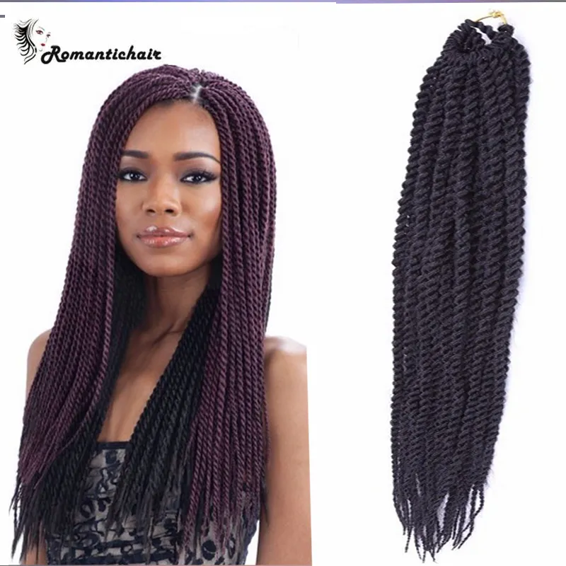 Clearance !! Afrikanska flätor 100g / pack 3st Box / Virka flätor Hair African Braids Bundles Extensions Waves Hot Sale Gratis frakt