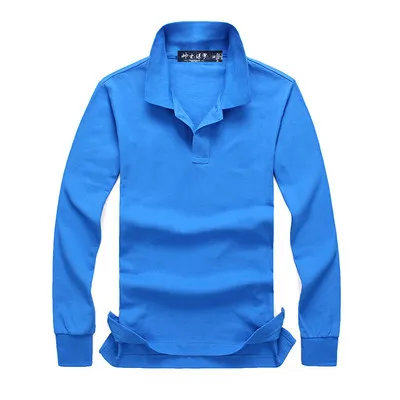 Darmowa wysyłka 2017 jesień i zima nowy wysokiej jakości moda męska koszulka POLO z długimi rękawami casual męska koszulka POLO z długimi rękawami rozmiar S-XXL