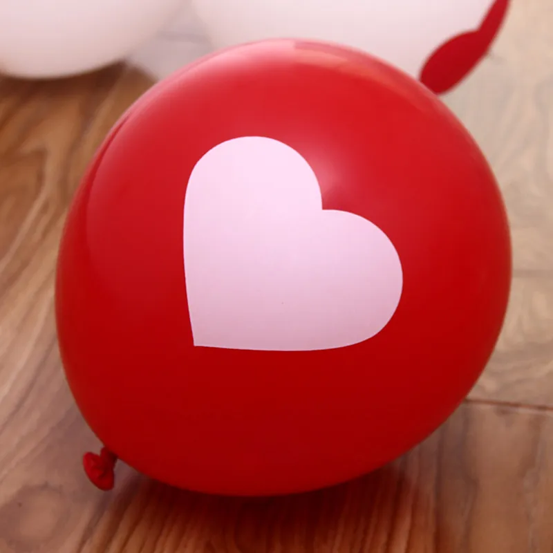 Latex Red Heart Balloons Round Balloon Party Wedding Decorations Happy Birthday Anniversary Decor 12 inch8965619