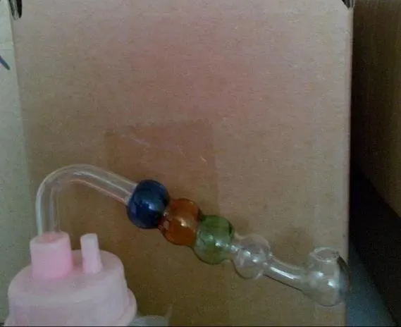 Färg är fyrdubbla bubbla potten - glas hookah rökning rör glas gongs - oljeplattor glas bongs glas hookah rökning rör - vap-vaporizer