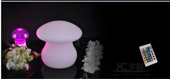 LED grand champignon lampe de table lampe lumineuse comptoir de bar charge personnalisée lampe de bureau hétérochrose bling télécommande