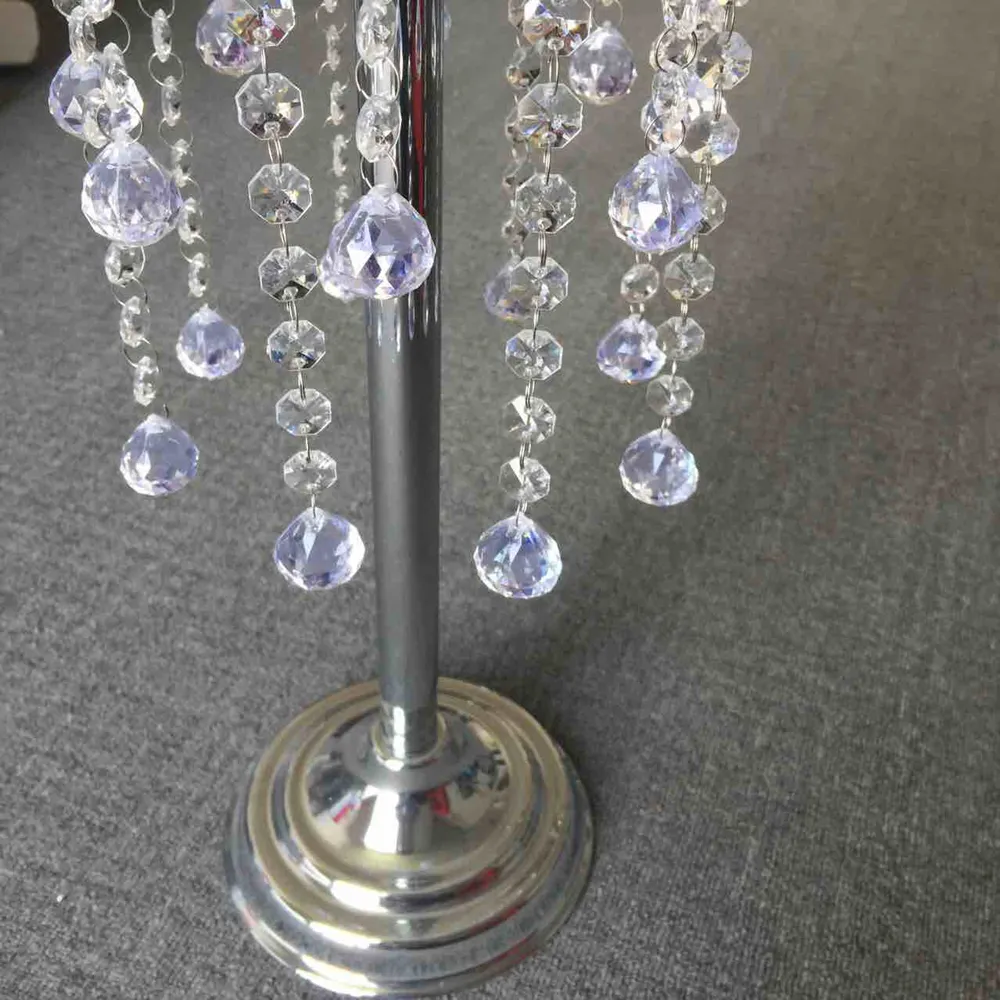 Gratis verzending acryl kristal bruiloft middelpunt / tafel middelpunt 80 cm lange 20cm diameter, bruiloft decor wegladingen