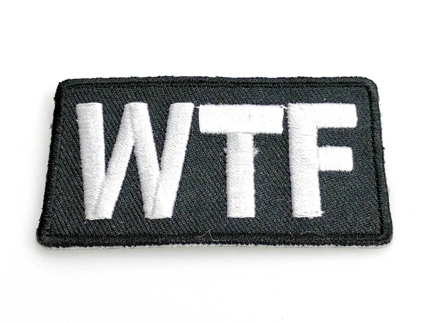 Vente chaude Cool Word WTF Brodé Fer Sur Ou Coudre Sur Patch 2.5 * 1.5 POUCES Livraison Gratuite