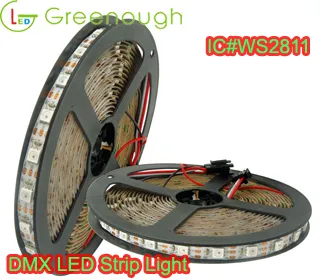 DC12V LED Digital RGB Strip Light WS2811 IC DREAM RGB LED-band Ljusadresserbar LED-väderbeständiga bandljus 30LEDS / M