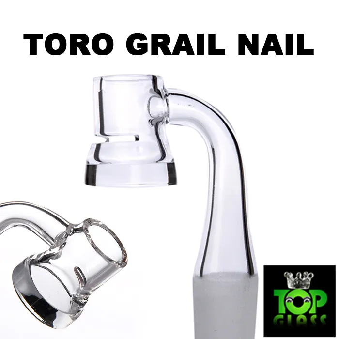 New Toro Graile Quartz Banger Nails With Slit High Air Flow, with 5mm Thick Bottom, holds heat for much longer.