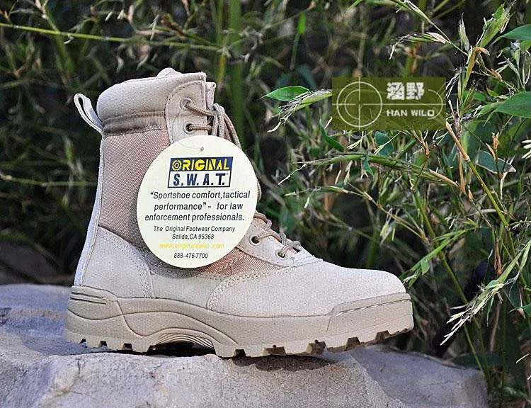 Botas tácticas Delta, botas militares de combate SWAT para el desierto americano, zapatos para exteriores, botas usables transpirables para senderismo, talla EUR 39-45