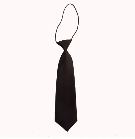 Childrens Boys Adjustable Neck Tie Satin elastic Necktie High Quality Solid tie Clothing Accessories