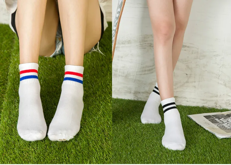 New Preppy Style Cotton Socks Strip Casual Women Socks Multi Color Lady Socks Korea Japanese Style Socks 