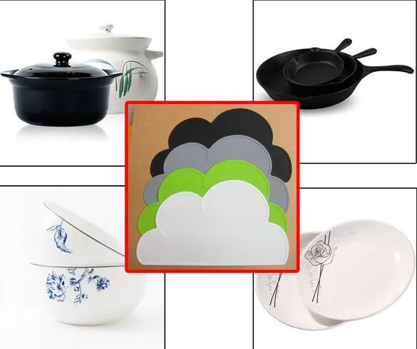 Fashion Hot Kitchen Accessories Moln Silikon-Tischset, hitzebeständige Matte