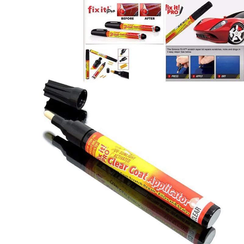 New Fix it PRO Car Coat Scratch Cover Remove Painting Pen Car Scratch Repair for Simoniz Clear Pens Packing car styling car care1558714