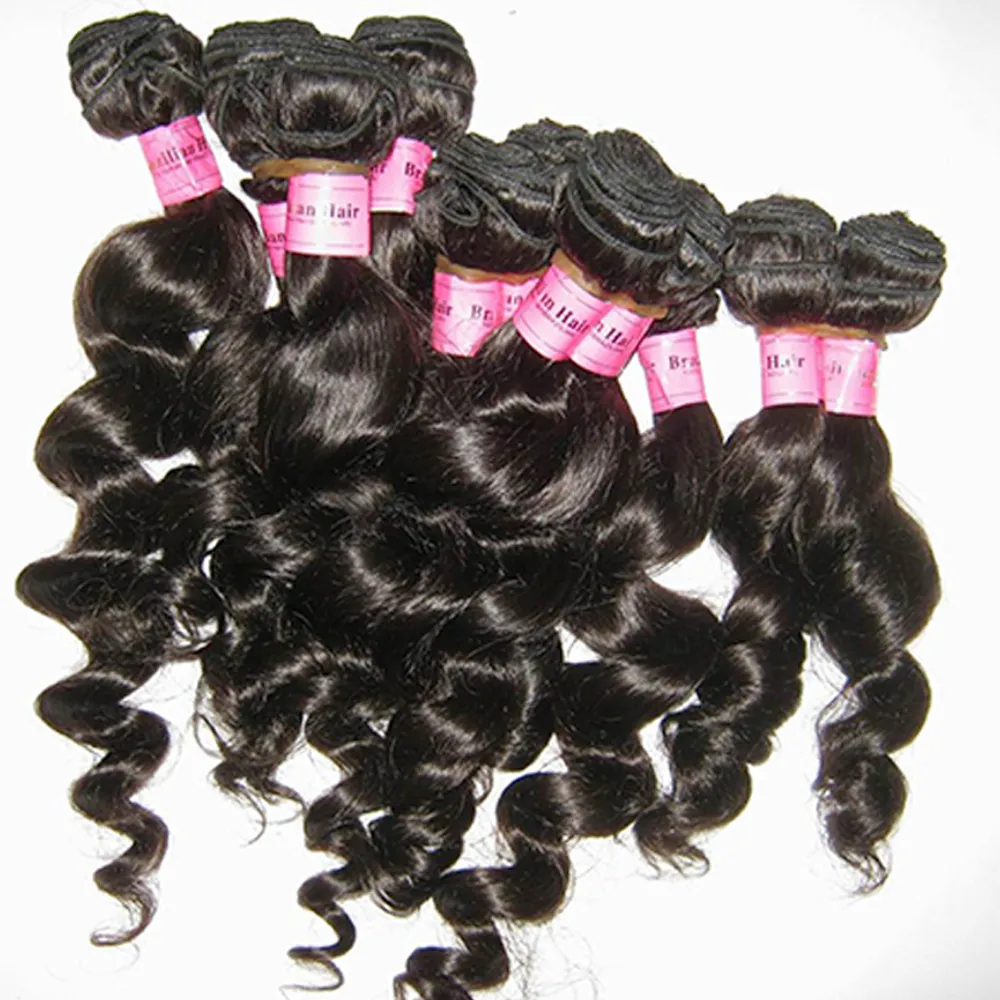 POP Star Lowest Price virgin loose weave Brazilian wave hair 300gNot Dealer