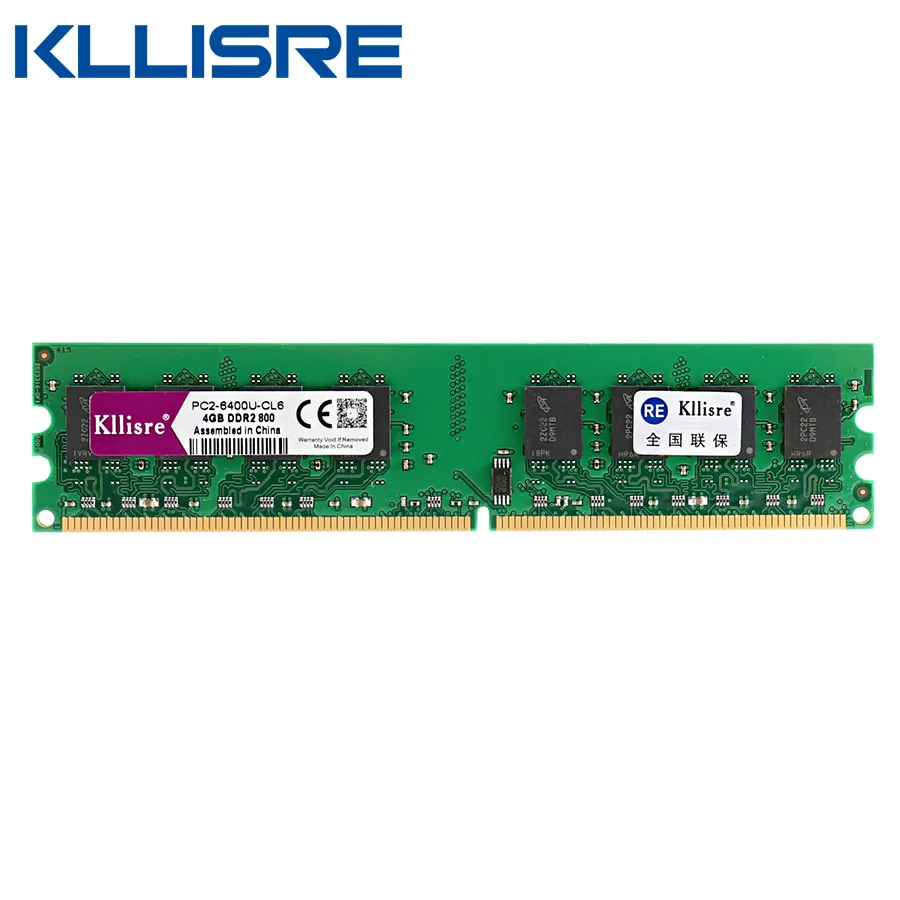 KLLISRE DDR2 4GB RAM 800MHZ PC2-6400デスクトップPC DIMMメモリAMDシステムのための240ピン高互換