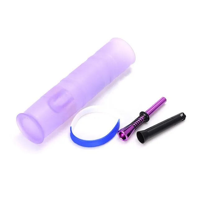 Portable Silicone Narghilè Tubi d'acqua Bong infrangibili Shisha Silicone Fumo Bong Lavabile Pieghevole Spedizione gratuita da DHL