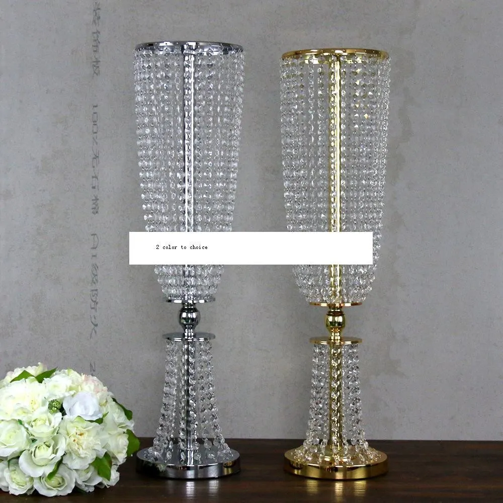 80cm tall crystal wedding road lead props wedding table certerpieces event party decoration wedding flower holder flower display holder