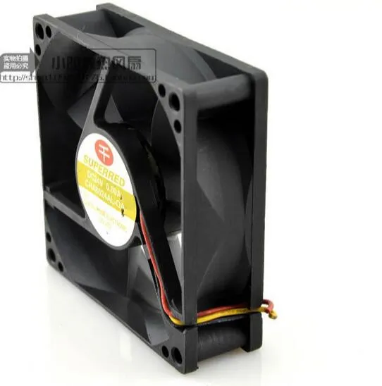 SUPERRD CHA8024AL-OA 24V 0.09A 8CM 80*80*25 Ventilador ultra silencioso con disipador de calor de 3 cables