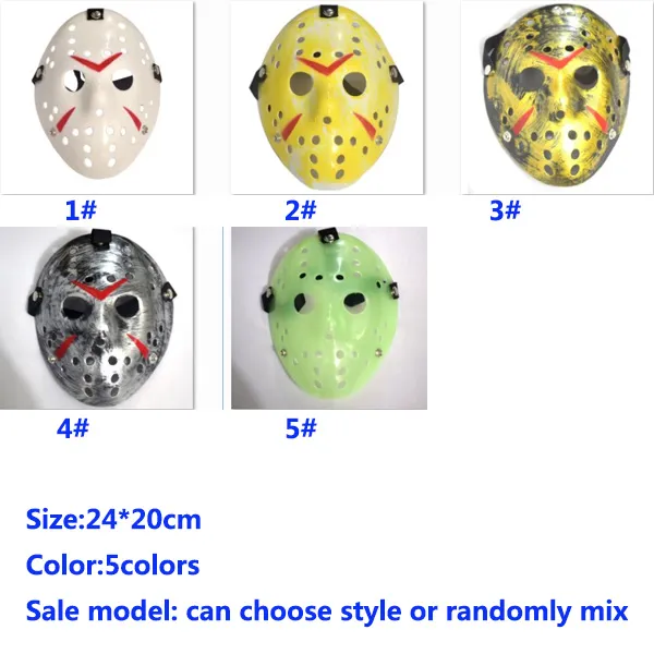 Nieuwe Jasons Masker Halloween Kostuum Mask Scary De 13e Hockey Maskers Cosplay Xmas Festival Party HH7-113