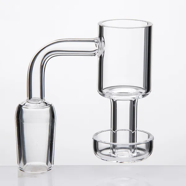 Accessoires pour fumeurs de quartz terp banger sous vide avec 4 petites fentes dans le clou sans dôme inférieur pour conduites d'eau en verre SKGA633