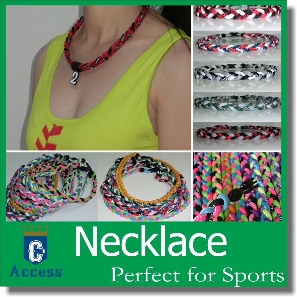 Baseball Softball Sports Titane 3 Corde Tressé Tornade GT Collier 8000 couleurs, 22 