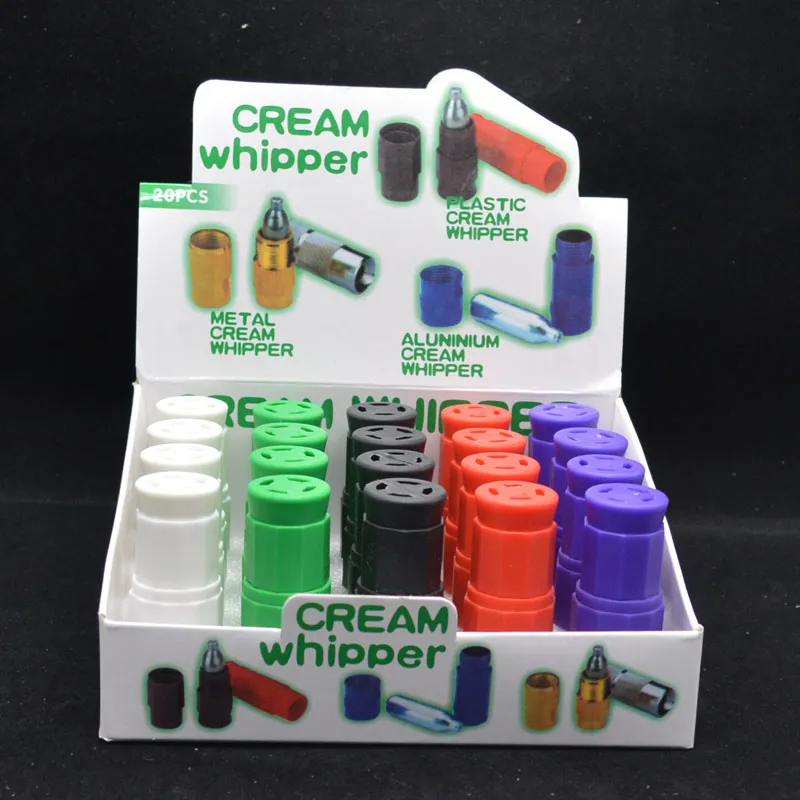 Plastic N2O Cream Whipper Cracker Kleurrijke Cracker Cream Whipper Smoking Gas Mix Colors hebben ook metalen crème whipper